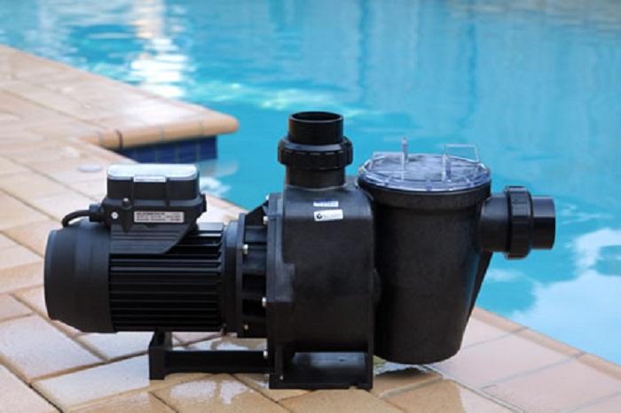 black color swimming pool pump